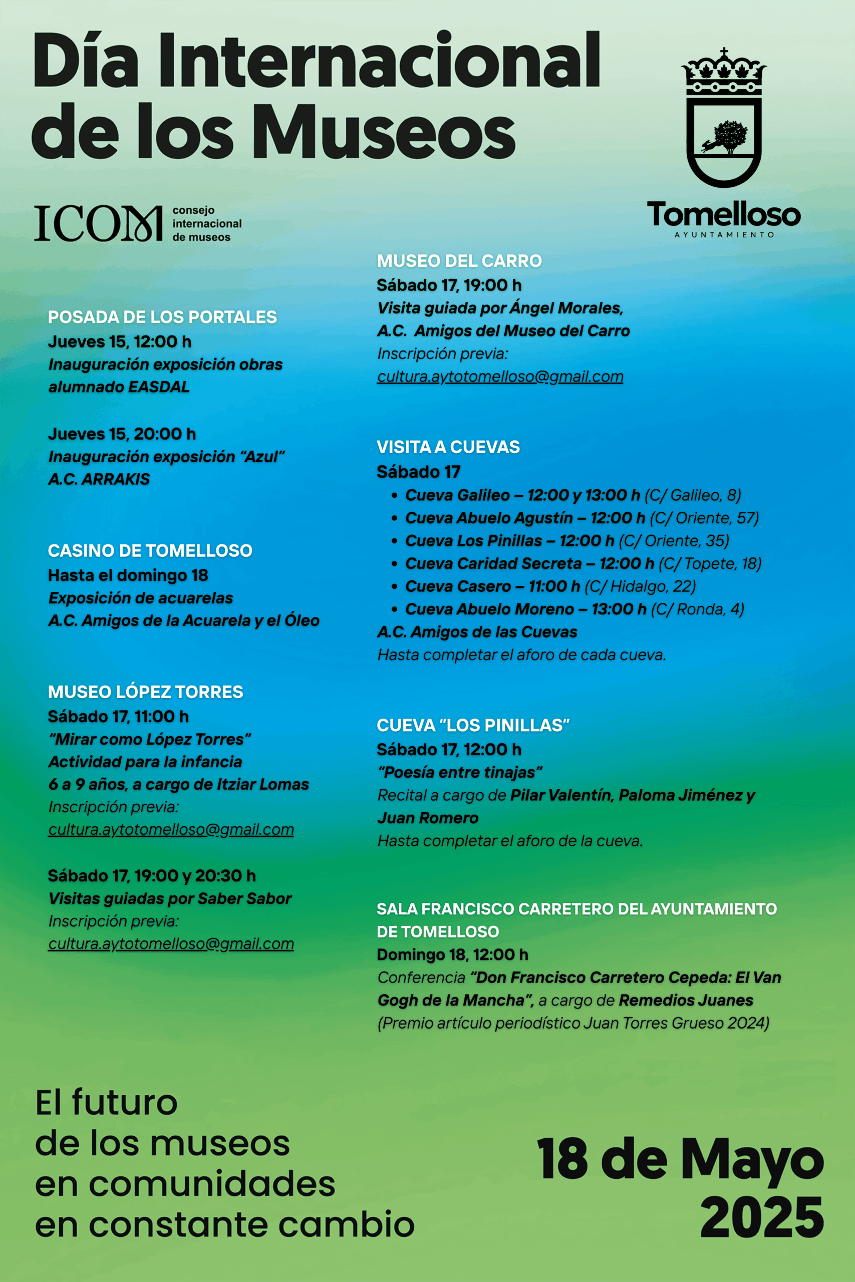 DÍA INTERNACIONAL DE LOS MUSEOS | Portal del Turismo de Tomelloso